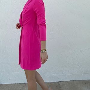 Pink jacket style mini dress